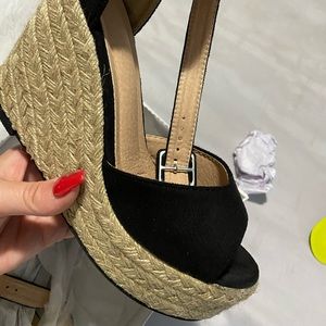 Women’s black wedge -shein size 7